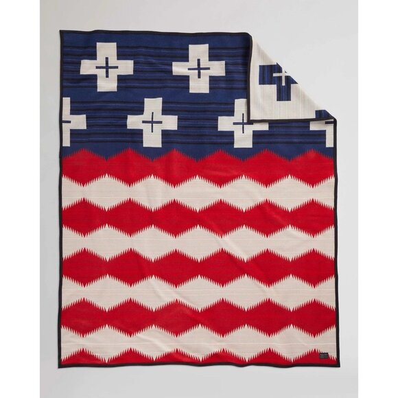 NWT Pendleton Brave Star Jacquard Robe Beaver State Blanket 64x80 Made USA Box - Picture 3 of 9
